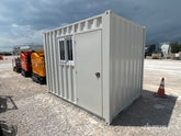 Container 10 Pieds avec Porte d'Homme et Fenêtre Isolée - Idéal pour Stockage Sécurisé et Confortable