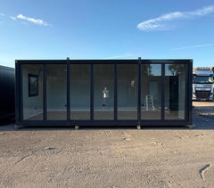 Bureau mobile climatisé – 20 x 8 pi – Finition complète – Prêt à l’emploi