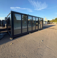 Bureau mobile climatisé – 20 x 8 pi – Finition complète – Prêt à l’emploi