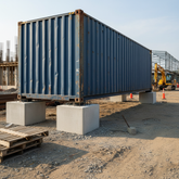 Plot béton - installation sous conteneur