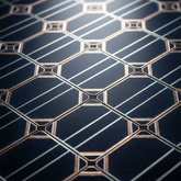 Panneau solaire - gros plan cellules photovoltaïques
