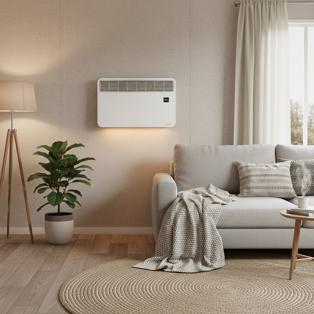 Chauffage électrique mural installé