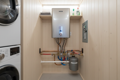 Chauffe-eau installé dans une tiny house