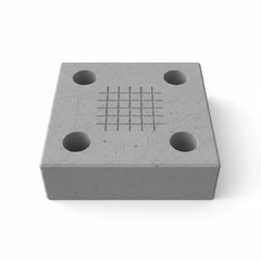 Plot béton pour conteneur - vue du dessus
