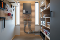 Chauffe-eau installé dans une tiny house