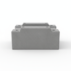 Plot béton pour conteneur - vue de face