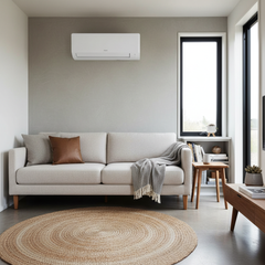 Climatiseur mini-split installé dans une tiny house