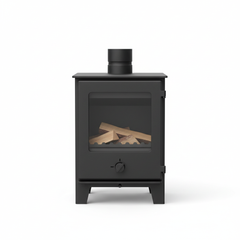 Poêle à bois pour tiny house - vue de face