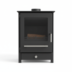 Poêle à bois pour tiny house - vue de face