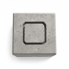 Plot béton pour conteneur - vue du dessus