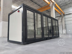 Bureau Mobile 20 Pieds avec Structure en Acier et Revêtement en Vitre - Prêt à l'Emploi