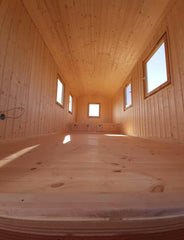 Unité mobile 4 saisons sur remorque – 30 x 10 pi avec auvent intégré