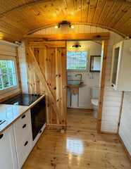 Remorque Maison Mobile en Bois avec Structure en Acier - 20 Pieds x 8 Pieds