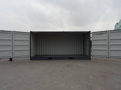 Container 20 Pieds Open Side Neuf - Accès Facile et Spacieux pour Stockage et Transport Gris