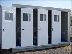 Cabine sanitaire public 20 pieds x 8, confortable