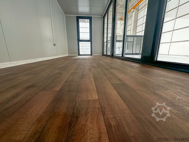 Bureau Mobile 20 Pieds avec Structure en Acier et Revêtement en Vitre - Prêt à l'Emploi