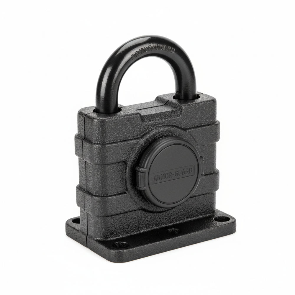 Cadenas de sécurité pour conteneur - vue de côté