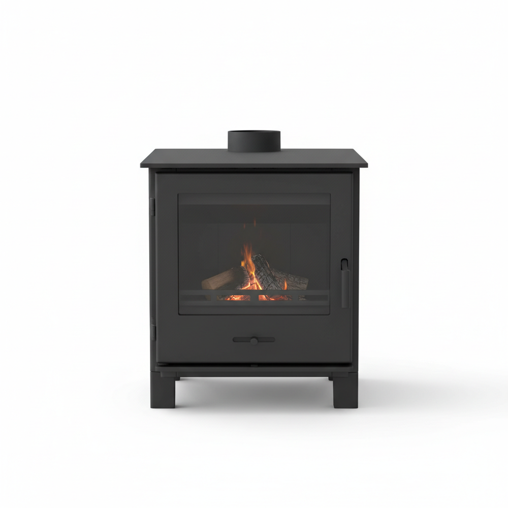 Poêle à bois pour tiny house - vue de face