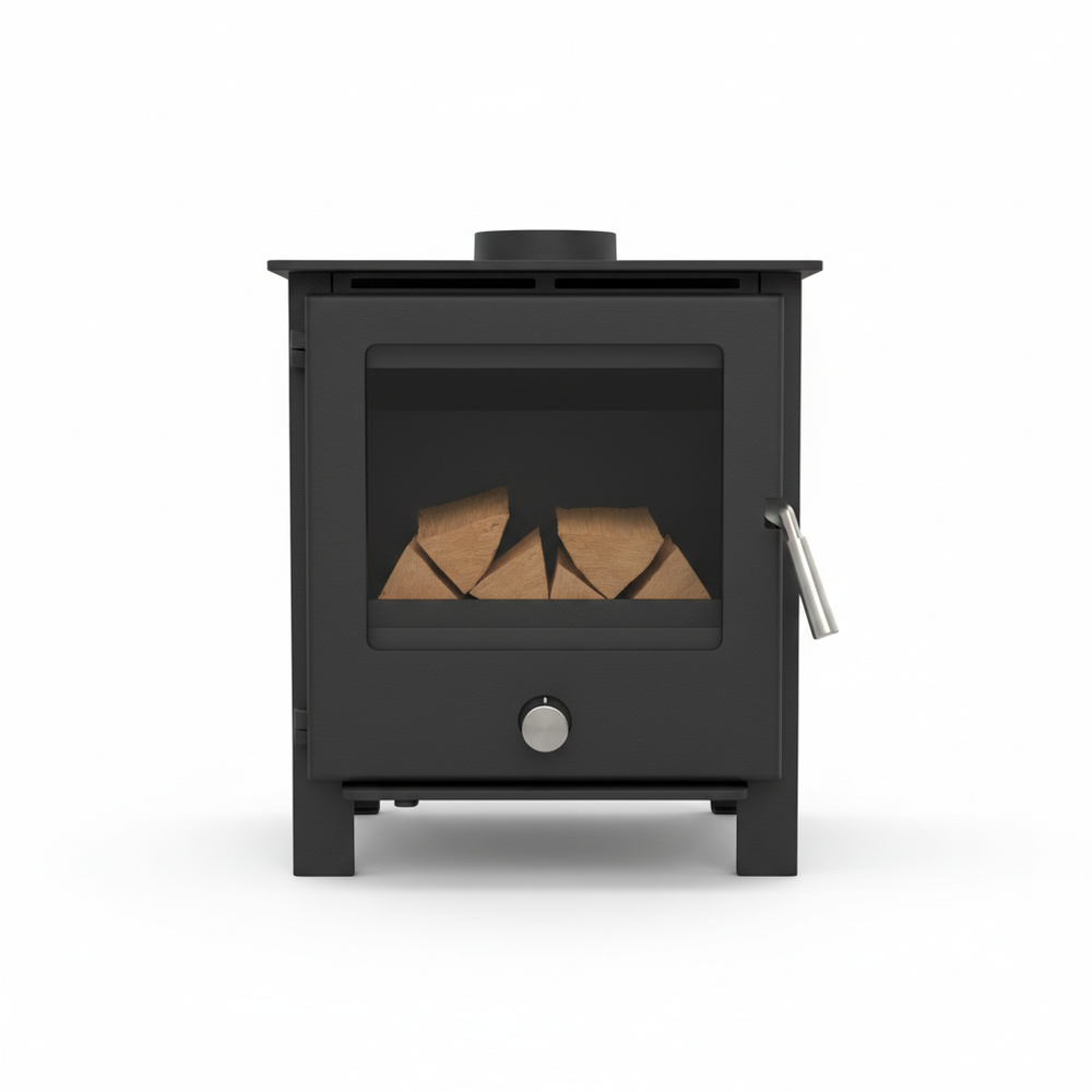 Poêle à bois pour tiny house - vue de face