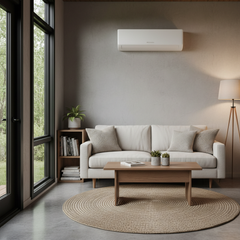 Climatiseur mini-split installé dans une tiny house