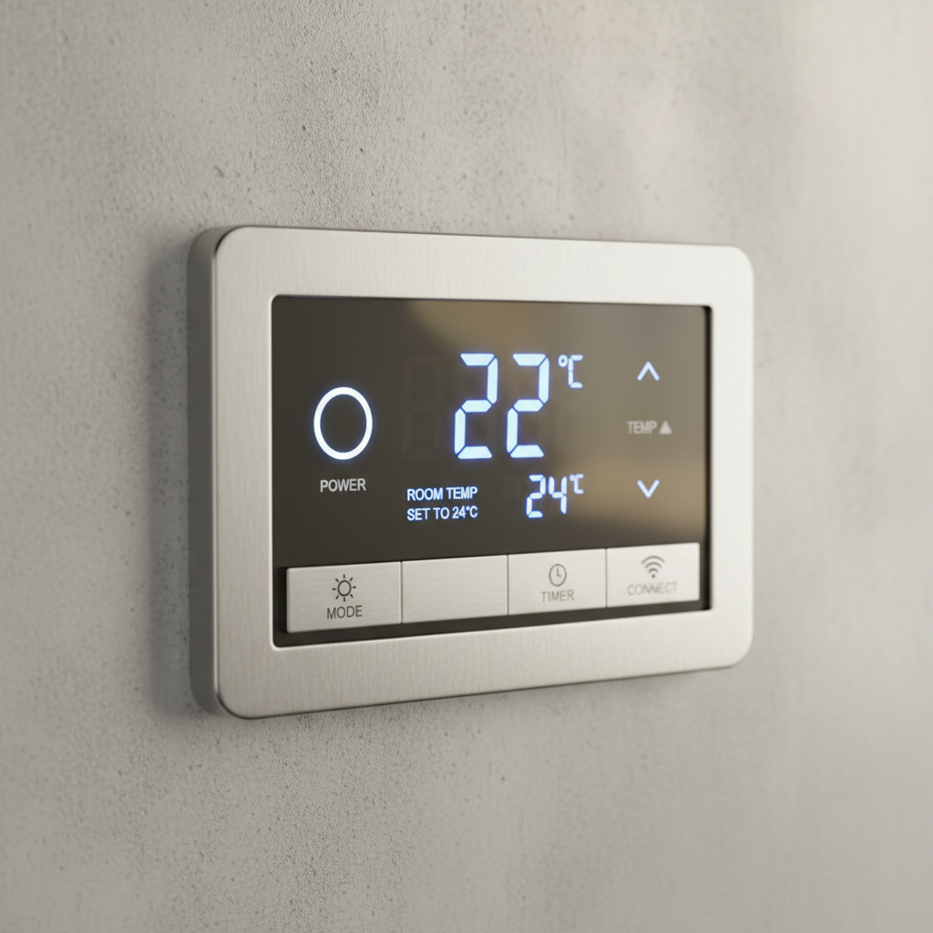 Chauffage électrique mural - panneau de contrôle