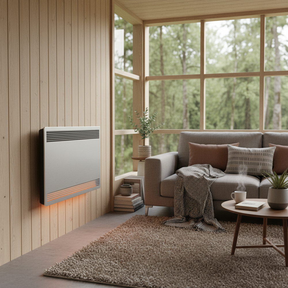 Chauffage électrique mural installé