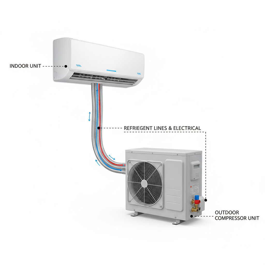 Climatiseur mini-split - système complet