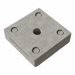 Plot béton pour conteneur - vue du dessus