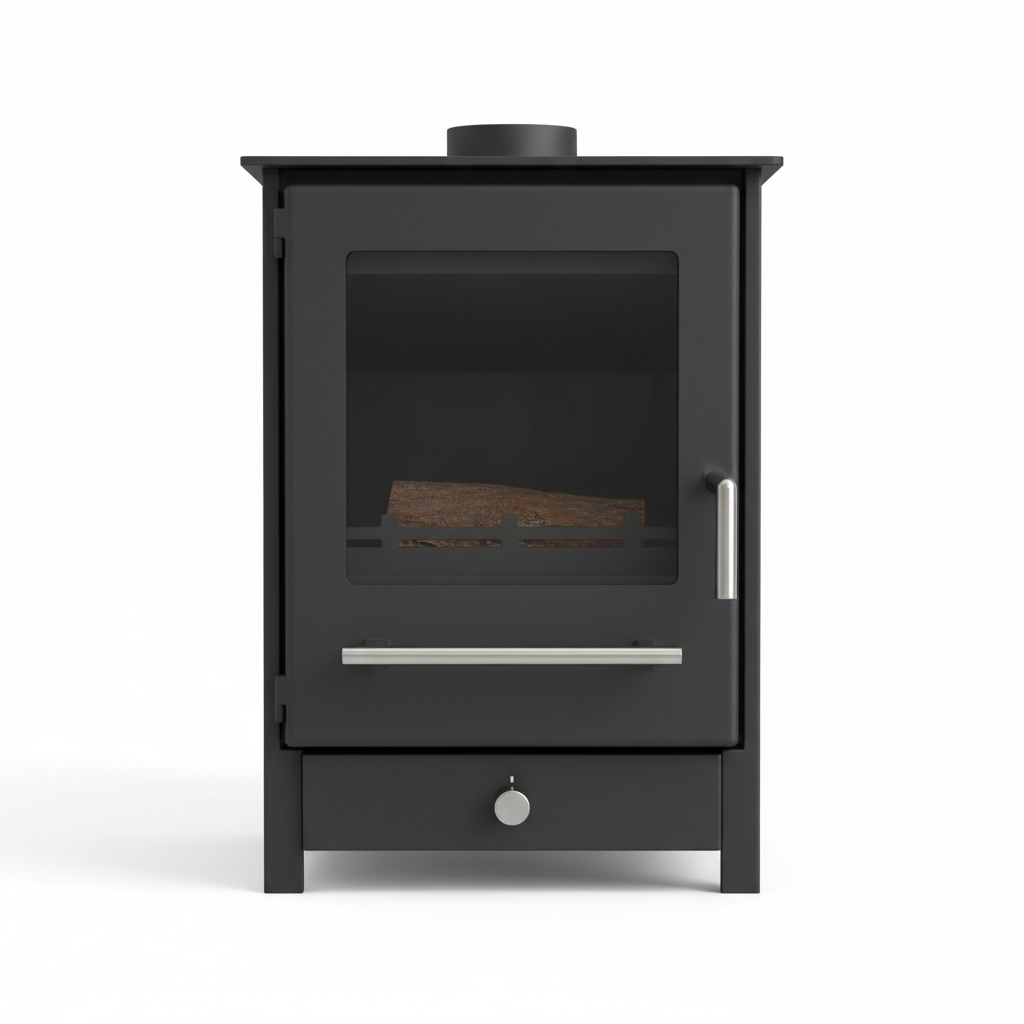 Poêle à bois pour tiny house - vue de face