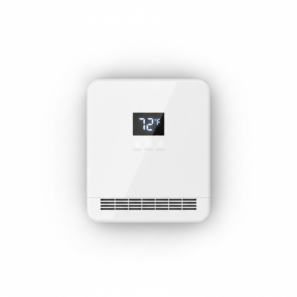 Chauffage électrique mural - vue de face